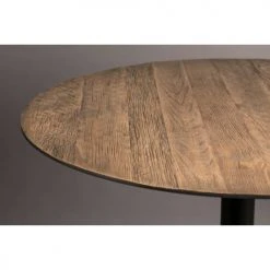 Dutchbone Tables à Manger Table De Bistrot Ronde En Métal Et Bois D75cm -Marquee Magasin table de bistrot ronde en metal et bois d75cm 1