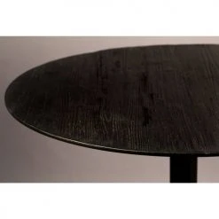 Dutchbone Tables à Manger Table De Bistrot Ronde En Métal Et Bois D75cm Noir -Marquee Magasin table de bistrot ronde en metal et bois d75cm noir 1