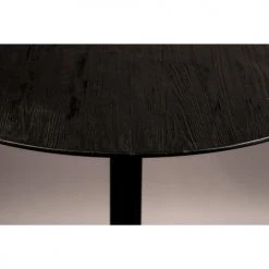 Dutchbone Tables à Manger Table De Bistrot Ronde En Métal Et Bois D75cm Noir -Marquee Magasin table de bistrot ronde en metal et bois d75cm noir 2