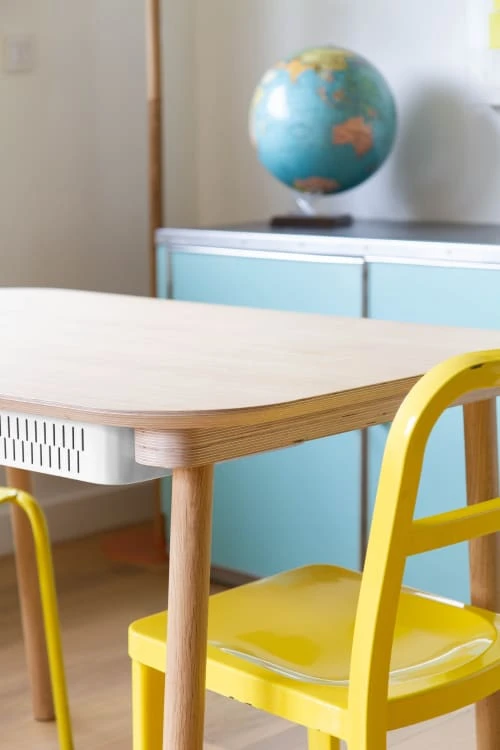 DIZY Design Tables à Manger Table De Repas Avec 2 Tiroirs En Chêne Et Métal Laiton 6 DIZY Design Tables à Manger Table De Repas Avec 2 Tiroirs En Chêne Et Métal Laiton – Image 4