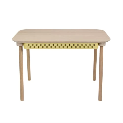 DIZY Design Tables à Manger Table De Repas Avec 2 Tiroirs En Chêne Et Métal Laiton 3 DIZY Design Tables à Manger Table De Repas Avec 2 Tiroirs En Chêne Et Métal Laiton