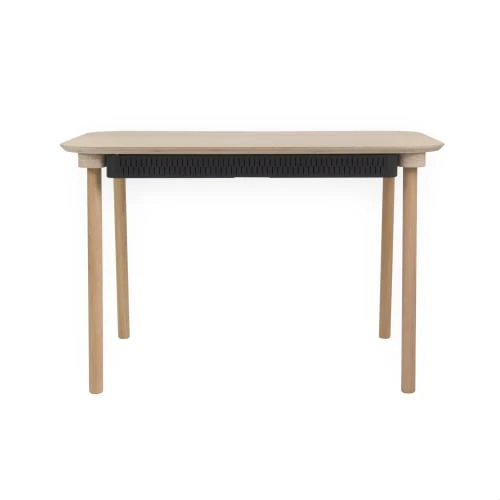 DIZY Design Tables à Manger Table De Repas Avec 2 Tiroirs En Chêne Et Métal Noir 3 DIZY Design Tables à Manger Table De Repas Avec 2 Tiroirs En Chêne Et Métal Noir