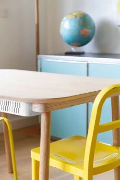 DIZY Design Tables à Manger Table De Repas Avec Tiroir En Chêne Et Métal Laiton -Marquee Magasin table de repas avec tiroir en chene et metal laiton 3