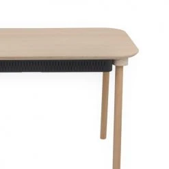 DIZY Design Tables à Manger Table De Repas Avec Tiroir En Chêne Et Métal Noir -Marquee Magasin table de repas avec tiroir en chene et metal noir 3