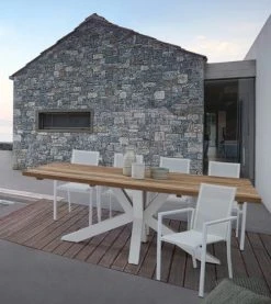 Bizzotto Tables à Manger Table De Repas Blanche L240 -Marquee Magasin table de repas blanche l240 1