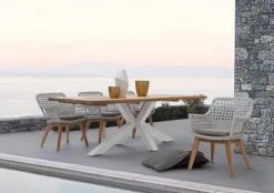 Bizzotto Tables à Manger Table De Repas Blanche L240 -Marquee Magasin table de repas blanche l240 2