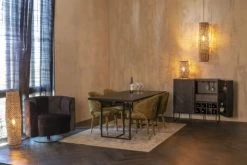 Dutchbone Tables à Manger Table De Repas Bois Et Acier Noir L180 -Marquee Magasin table de repas bois et acier noir l180 2