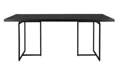 Dutchbone Tables à Manger Table De Repas Bois Et Acier Noir L180