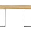 Dutchbone Tables à Manger Table De Repas En Bois Clair Et Acier Noir L180 -Marquee Magasin table de repas en bois clair et acier noir l180