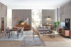 Mathi Design Tables à Manger Table De Repas En Bois Et Acier L 200 -Marquee Magasin table de repas en bois et acier l 200 3