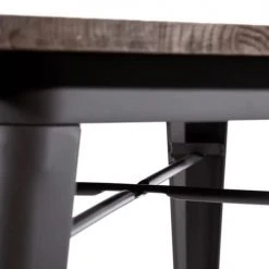 Mathi Design Tables à Manger Table De Repas En Bois Et Métal L 80 -Marquee Magasin table de repas en bois et metal l 80 4