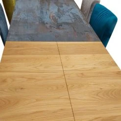 Meubletmoi Tables à Manger Table De Repas Extensible 160/260 Cm En Chêne Et Plateau Dekton -Marquee Magasin table de repas extensible 160 260 cm en chene et plateau dekton 5