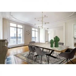 Meubletmoi Tables à Manger Table De Repas Extensible 180/230 Cm En Céramique Gris Marbré -Marquee Magasin table de repas extensible 180 230 cm en ceramique gris marbre 1