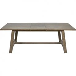 ATHM DESIGN Tables à Manger Table De Repas Extensible Marron Plateau Acacia Massif -Marquee Magasin table de repas extensible marron plateau acacia massif 2