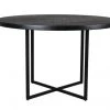 Dutchbone Tables à Manger Table De Repas Ronde En Bois Et Acier Noir D 120