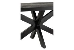 Hellin Tables à Manger Table De Salle à Manger Ovale En Acacia Et Métal Noir L210 -Marquee Magasin table de salle a manger ovale en acacia et metal noir l210 3