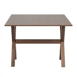 Urban Meuble Tables à Manger Table De Salle à Manger Pliante Rustique Marron 120*100 -Marquee Magasin table de salle a manger pliante rustique marron 120 100 3