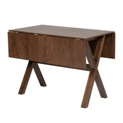 Urban Meuble Tables à Manger Table De Salle à Manger Pliante Rustique Marron 120*100 -Marquee Magasin table de salle a manger pliante rustique marron 120 100 4