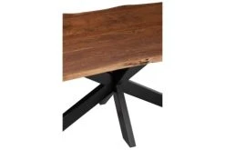 Hellin Tables à Manger Table De Salle à Manger Rectangulaire En Acacia Et Métal Noir L180 -Marquee Magasin table de salle a manger rectangulaire en acacia et metal noir l180 10