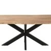 Hellin Tables à Manger Table De Salle à Manger Rectangulaire En Acacia Et Métal Noir L180 -Marquee Magasin table de salle a manger rectangulaire en acacia et metal noir l180