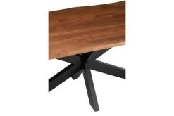 Hellin Tables à Manger Table De Salle à Manger Rectangulaire En Acacia Et Métal Noir L200 -Marquee Magasin table de salle a manger rectangulaire en acacia et metal noir l200 14