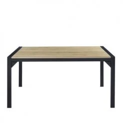 Baita Tables à Manger Table De Séjour Effet Chêne 160cm Bois Et Noir -Marquee Magasin table de sejour effet chene 160cm bois et noir 4