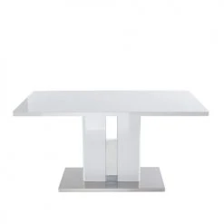 Baita Tables à Manger Table De Séjour Laqué Blanc Brillant 150cm -Marquee Magasin table de sejour laque blanc brillant 150cm 3