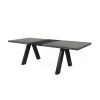 TEMAHOME Tables à Manger Table Effet Bois Béton Et Noir 1 TEMAHOME Tables à Manger Table Effet Bois Béton Et Noir -Marquee Magasin table effet bois beton et noir