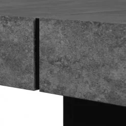 TEMAHOME Tables à Manger Table Effet Bois Béton Et Noir -Marquee Magasin table effet bois beton et noir 5