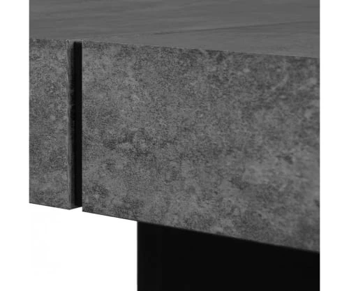 TEMAHOME Tables à Manger Table Effet Bois Béton Et Noir 7 TEMAHOME Tables à Manger Table Effet Bois Béton Et Noir – Image 5