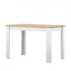 Symbiosis Tables à Manger Table Effet Bois Blanc Et Chêne Naturel -Marquee Magasin table effet bois blanc et chene naturel 2