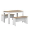 Symbiosis Tables à Manger Table Effet Bois Blanc Et Chêne Naturel -Marquee Magasin table effet bois blanc et chene naturel 7
