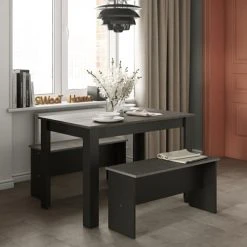 Symbiosis Tables à Manger Table Effet Bois Noir Et Béton 11 Symbiosis Tables à Manger Table Effet Bois Noir Et Béton -Marquee Magasin table effet bois noir et beton 7