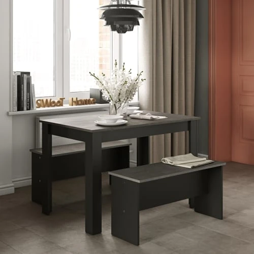 Symbiosis Tables à Manger Table Effet Bois Noir Et Béton 6 Symbiosis Tables à Manger Table Effet Bois Noir Et Béton – Image 4