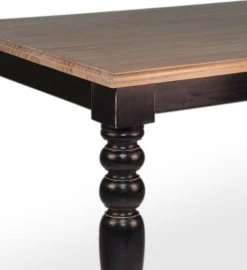 MOYCOR Tables à Manger Table En Bois Massif Beige Et Noir 6/8 Personnes L 170 Cm -Marquee Magasin table en bois massif beige et noir 6 8 personnes l 170 cm 5