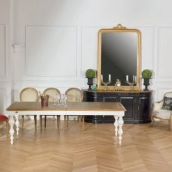 Robin Des Bois Tables à Manger Table En Chêne Et Pieds Peints -Marquee Magasin table en chene et pieds peints 1