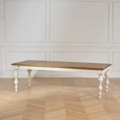 Robin Des Bois Tables à Manger Table En Chêne Et Pieds Peints -Marquee Magasin table en chene et pieds peints 3