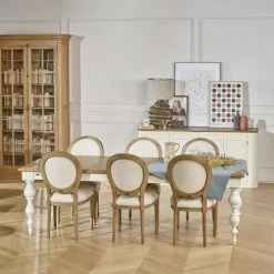 Robin Des Bois Tables à Manger Table En Chêne Et Pieds Peints -Marquee Magasin table en chene et pieds peints 4