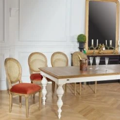 Robin Des Bois Tables à Manger Table En Chêne Et Pieds Peints -Marquee Magasin table en chene et pieds peints 5