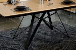 Hellin Tables à Manger Table En Finition Bois Extensible Finition Bois/métal L200/292 -Marquee Magasin table en finition bois extensible finition bois metal l200 292 2