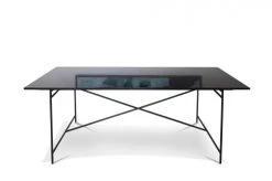 PIB Tables à Manger Table En Marbre Noir