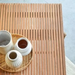 Tikamoon Tables à Manger Table En Teck Massif 6/8 Pers. -Marquee Magasin table en teck massif 6 8 pers 7