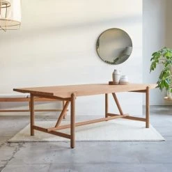 Tikamoon Tables à Manger Table En Teck Massif 6/8 Pers. -Marquee Magasin table en teck massif 6 8 pers 8