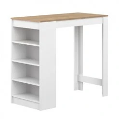 TEMAHOME Tables à Manger Table Et Chaises Effet Bois Blanc Et Chêne Naturel -Marquee Magasin table et chaises effet bois blanc et chene naturel 3