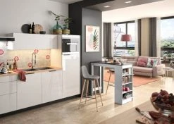 TEMAHOME Tables à Manger Table Et Chaises Effet Bois Blanc Et Noir - Gris Anthracite -Marquee Magasin table et chaises effet bois blanc et noir gris anthracite 4