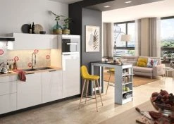 TEMAHOME Tables à Manger Table Et Chaises Effet Bois Blanc Et Noir - Jaune -Marquee Magasin table et chaises effet bois blanc et noir jaune 4