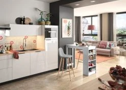 TEMAHOME Tables à Manger Table Et Chaises Effet Bois Blanc - Gris Clair -Marquee Magasin table et chaises effet bois blanc gris clair 4