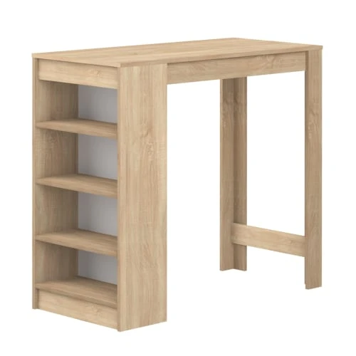 TEMAHOME Tables à Manger Table Et Chaises Effet Bois Chêne Naturel - Gris Clair 6 TEMAHOME Tables à Manger Table Et Chaises Effet Bois Chêne Naturel - Gris Clair – Image 4