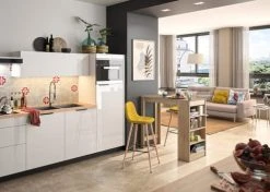 TEMAHOME Tables à Manger Table Et Chaises Effet Bois Chêne Naturel - Jaune -Marquee Magasin table et chaises effet bois chene naturel jaune 4