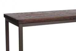 Mathi Design Tables à Manger Table Et Chaises Hautes En Bois Massif Foncé Et Acier Gris L 180 -Marquee Magasin table et chaises hautes en bois massif fonce et acier gris l 180 3